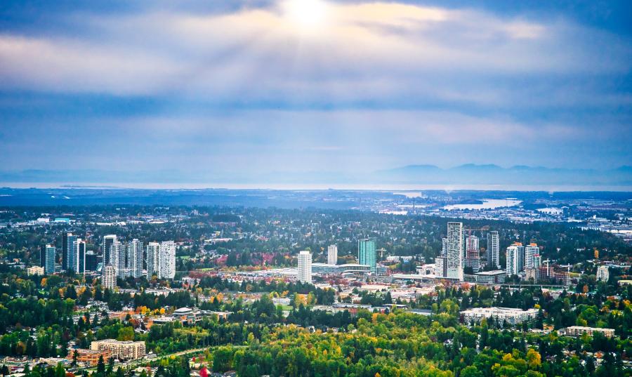 Surrey City Centre Aerial 