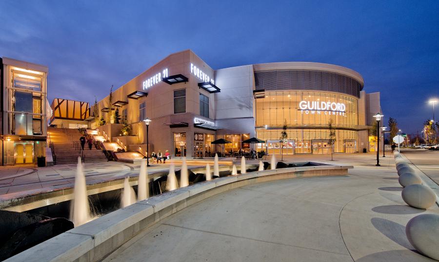 The exterior of Guildford Town Centre mall