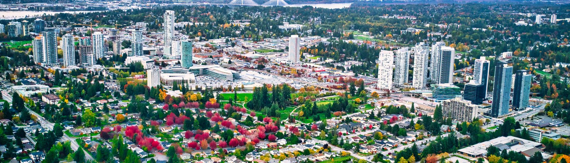 Surrey City Centre Aerial View