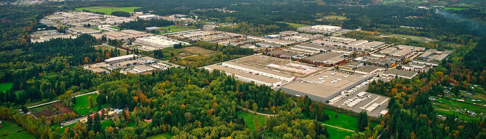 Aerial view of Surrey