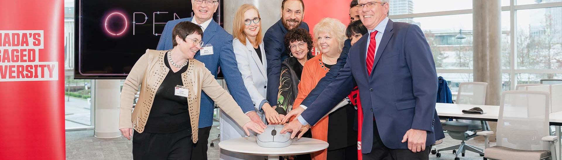 The grand opening of the SFU Innovation Plaza at the Surrey campus